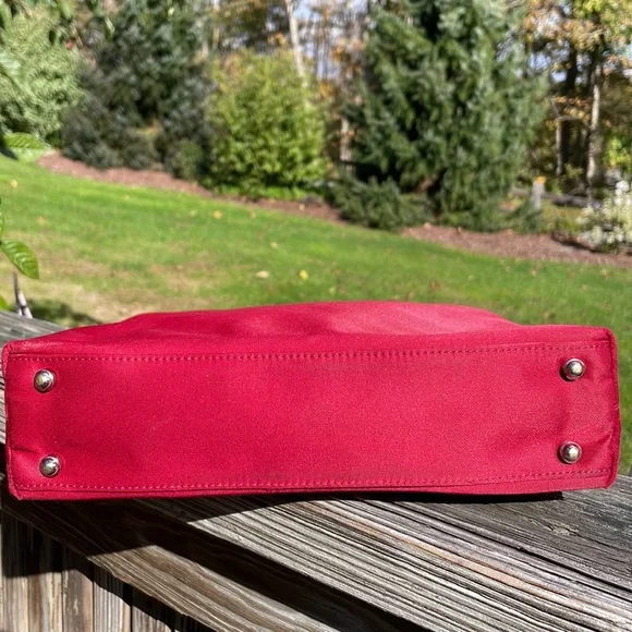 Vintage Kate Spade Cranberry Color Shoulder Bag. 8 X 11.  Pre-loved. - Picture 3 of 14